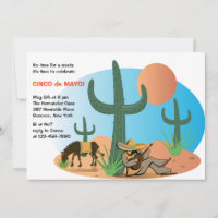 No Siesta It's Cinco de Mayo Invitation