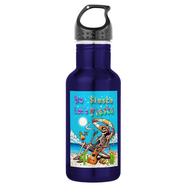 No Siesta Let's Fiesta 532 Ml Water Bottle (Front)