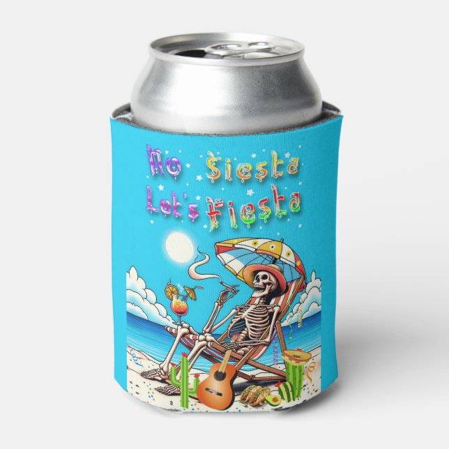 No Siesta Let's Fiesta Can Cooler (Can Front)