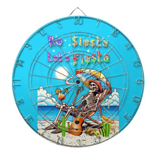No Siesta Let's Fiesta Dartboard (Front)