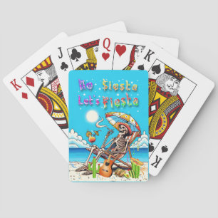 No Siesta Let's Fiesta Playing Cards