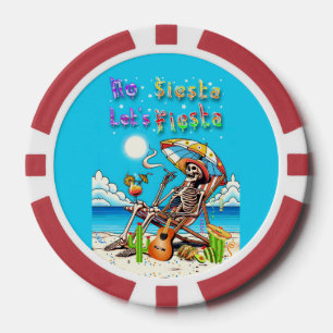 No Siesta Let's Fiesta Poker Chips