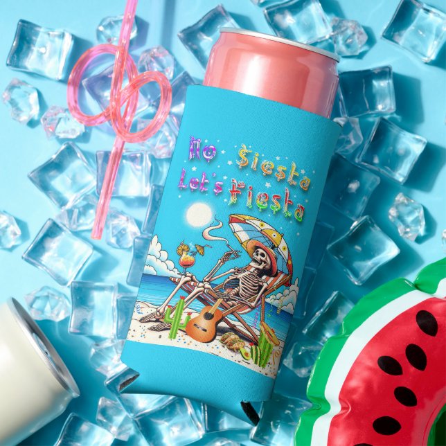 No Siesta Let's Fiesta Seltzer Can Cooler (In Situ Summer)