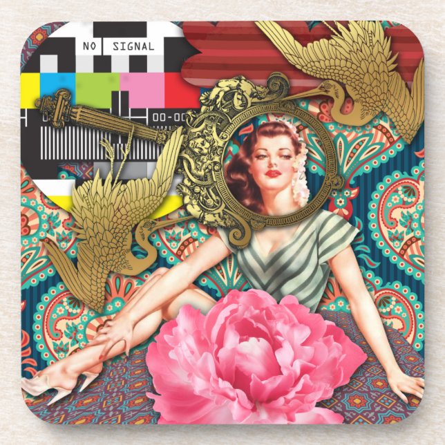 No signal - Cheeky Lady Coaster (Front)