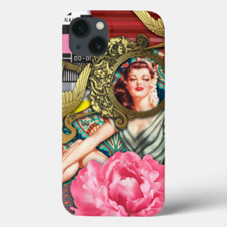 No-Signal - Cheeky Lady Digital Collage iPhone 13 Case