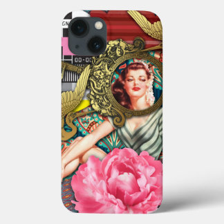 No-Signal - Cheeky Lady Digital Collage iPhone 13 Case