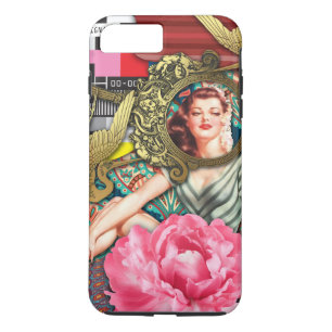 No-Signal - Cheeky Lady Digital Collage iPhone 8 Plus/7 Plus Case
