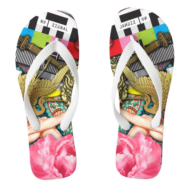 No-Signal - Cheeky Lady Flip Flops (Footbed)