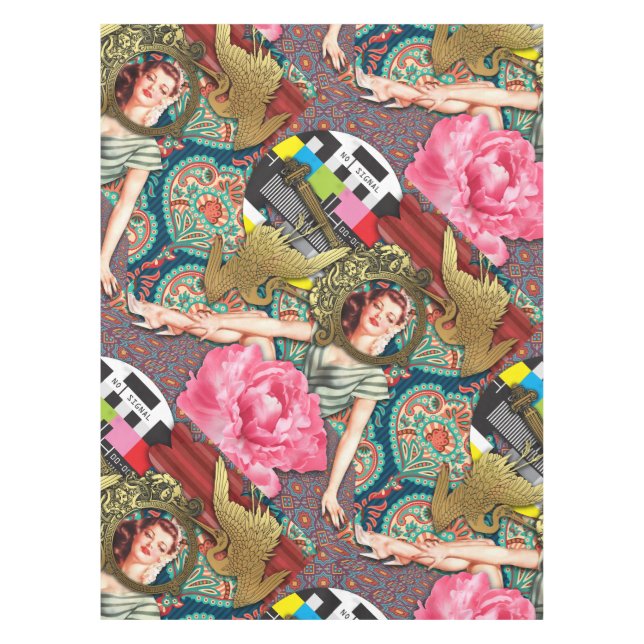 No-Signal - Cheeky Lady Tablecloth (Front)