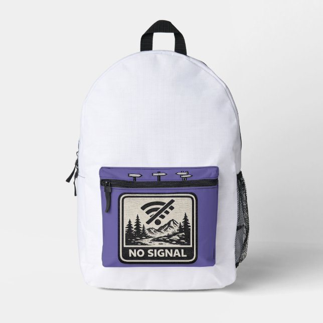 No Signal Graphic Backpack (Front)