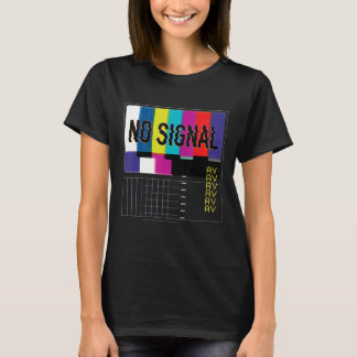 No Signal Vaporwave Cool Fun Retro Tv 80s T-Shirt