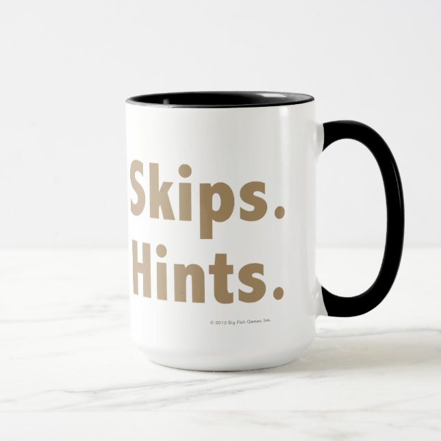 No Skips. No Hints. Gold Mug (Right)