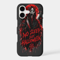 No Sleep Just Halloween Scream Gothic Horror Desig