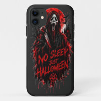 No Sleep Just Halloween Scream Gothic Horror Desig