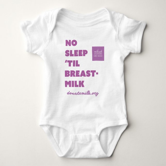 no sleep 'til breastmilk bodysuit - nwmmb (Front)