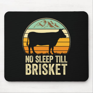 No Sleep Till Brisket Funny Bbq Lover Smoker Grill Mouse Pad