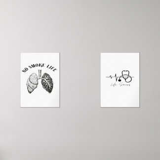 No Smokin Life Wall Art – Anti-Smoking Poster for