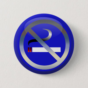 No Smoking 6 Cm Round Badge