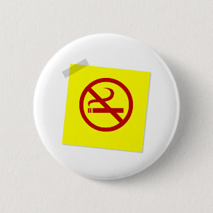 No Smoking 6 Cm Round Badge