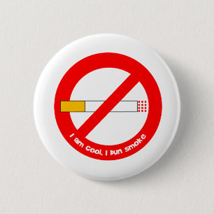 No Smoking 6 Cm Round Badge