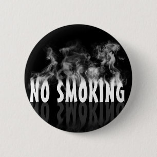 No Smoking 6 Cm Round Badge