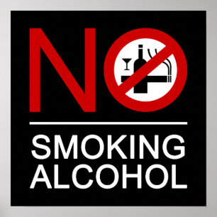 NO Smoking Alcohol ⚠ Thai Sign ⚠