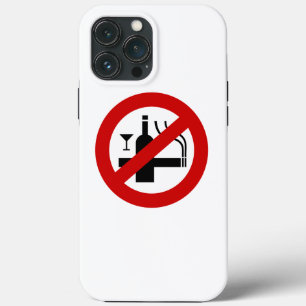 NO Smoking Alcohol ⚠ Thai Sign ⚠ iPhone 13 Pro Max Case