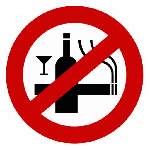 NO Smoking Alcohol ⚠ Thai Sign ⚠ | Zazzle