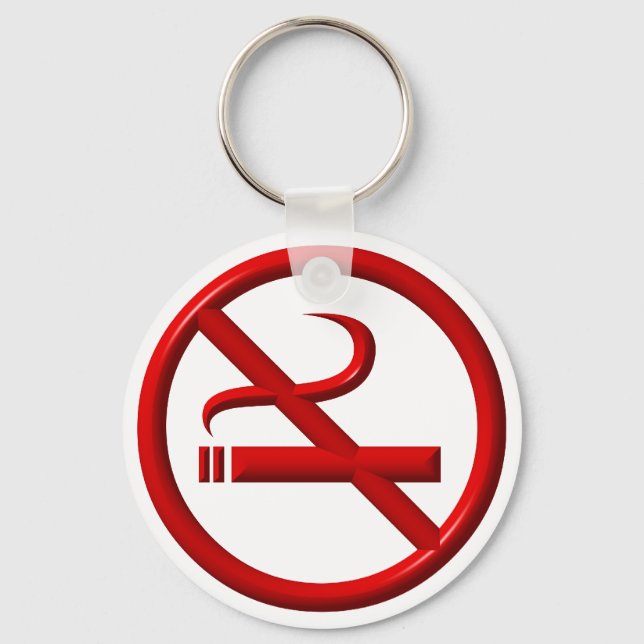 No Smoking / Anti-Smoking Key Ring (Front)