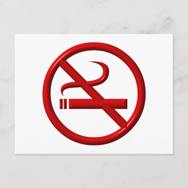 No Smoking / Anti-Smoking Postcard (Front)