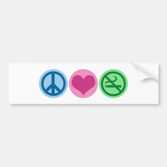 No Smoking Bumper Sticker (Front)