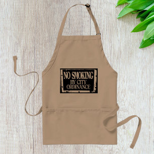No Smoking By City Ordinance Apron