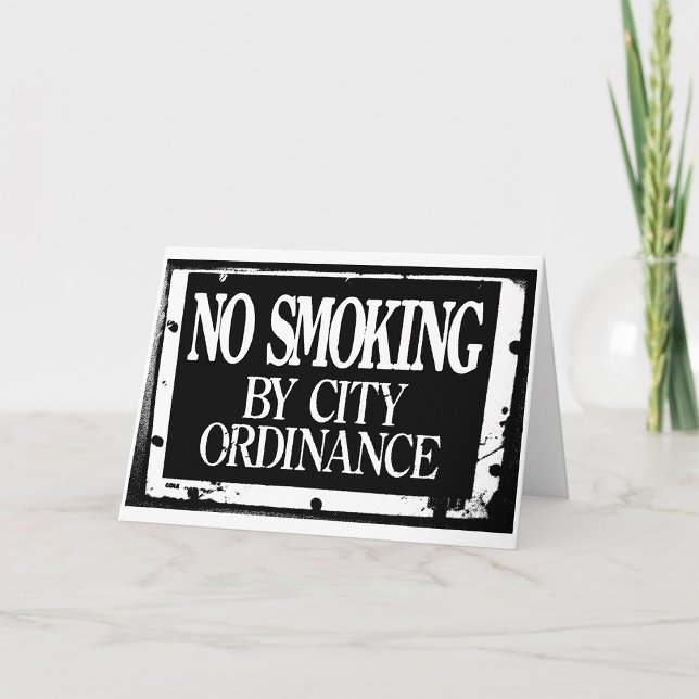 No Smoking By City Ordinance Greeting Cards (Creator Uploaded)