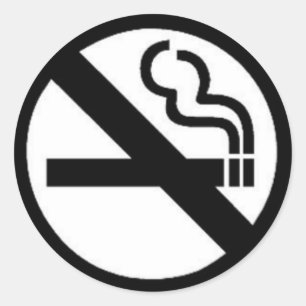 NO SmOking Classic Round Sticker