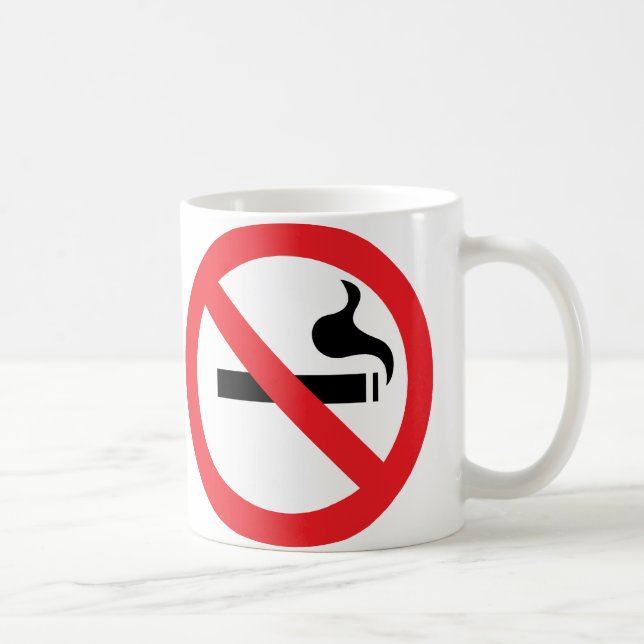 No Smoking Coffee Mug (Right)