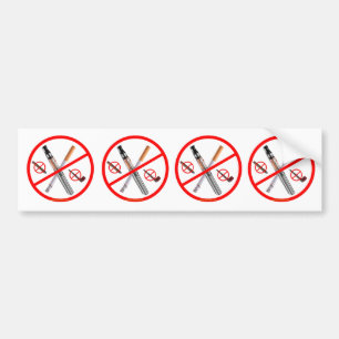 NO SMOKING (CUT to GET 4) Bumper Sticker