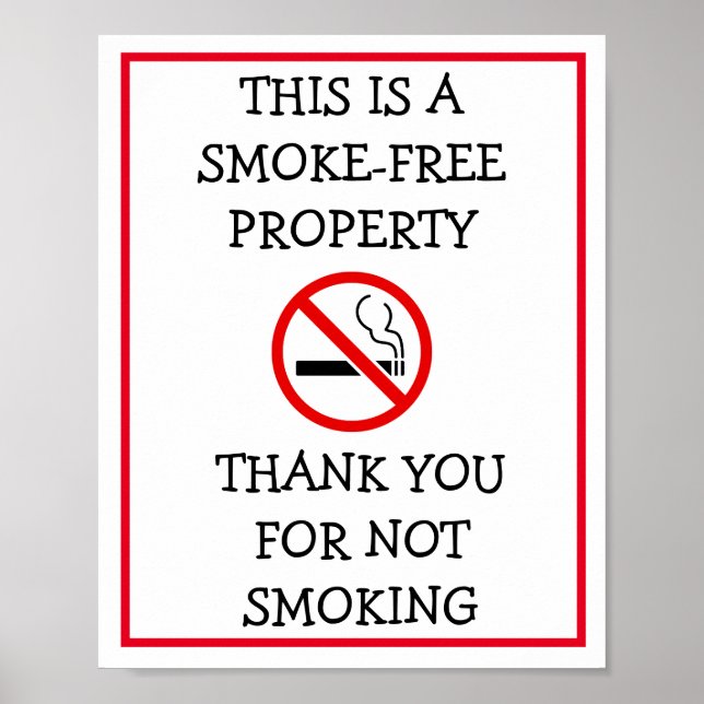 No Smoking in this Building Please Sign (Front)