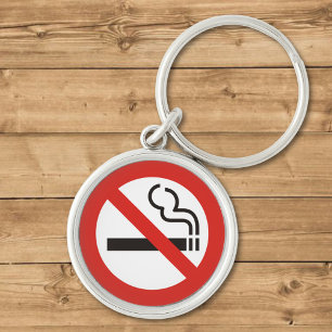 No Smoking Key Ring