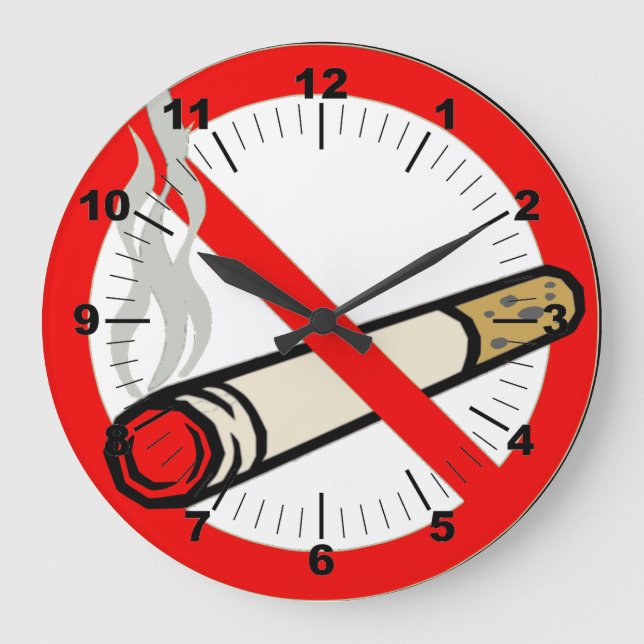 No Smoking Large Clock (Front)
