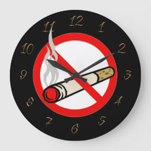 No Smoking Large Clock