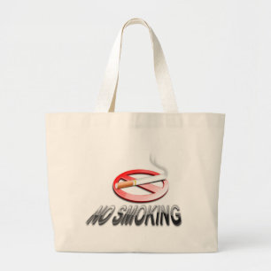 NO SMOKING LARGE TOTE BAG