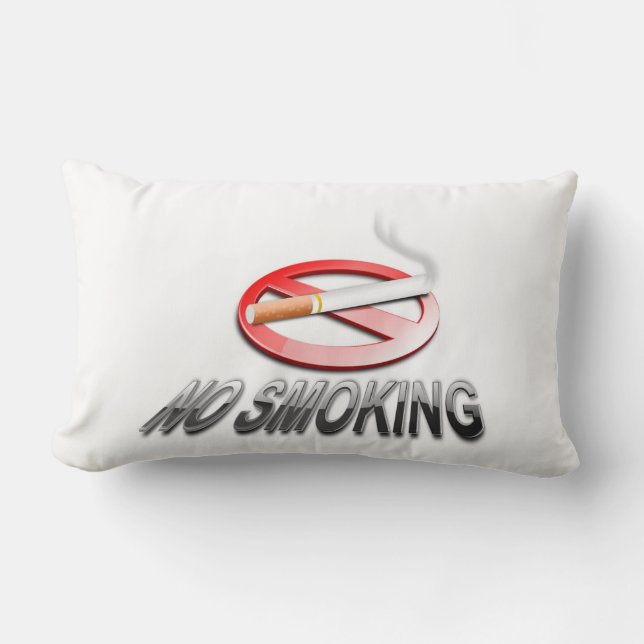 NO SMOKING LUMBAR CUSHION (Front)