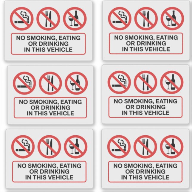No Smoking No Eating No Drinking (Front)