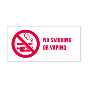 No Smoking or Vaping Self-inking Stamp