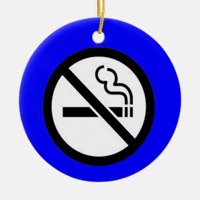 No Smoking Ornament (Front)