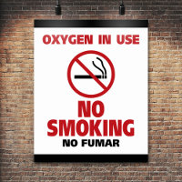 No Smoking - Oxygen in Use - No Fumar