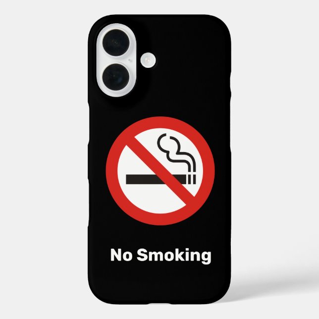 No Smoking Phone Case (Back)