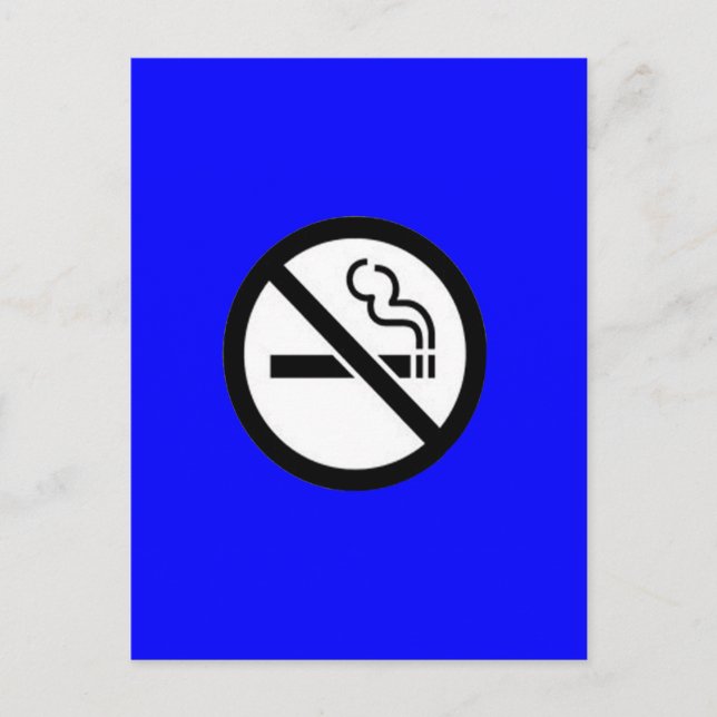 No Smoking Postcard (Front)
