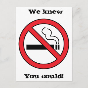 No smoking postcard