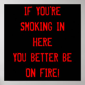 No Smoking Poster